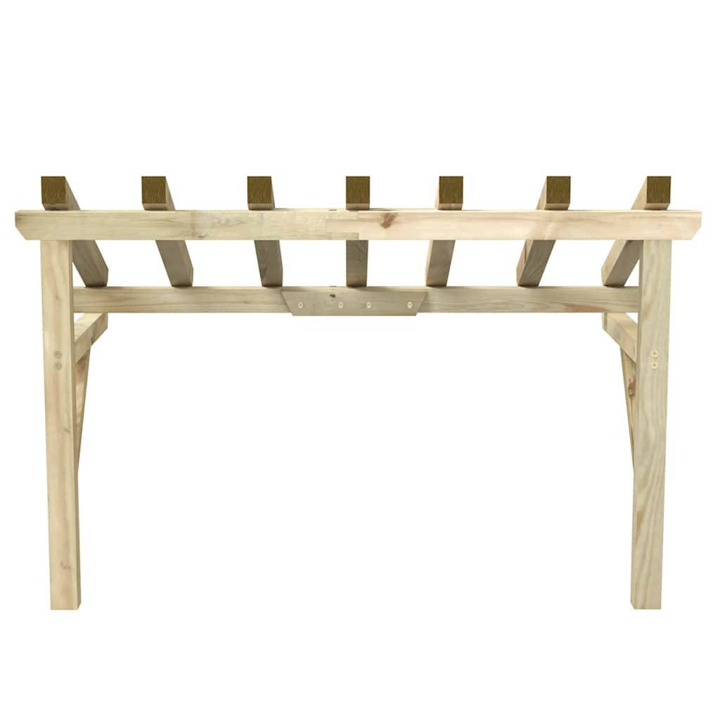 Vidaxl - Auvent de porte 200x100x100 cm Bois de pin solide vidaXL 49454 - Image 6