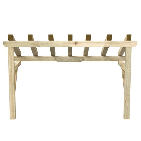 Vidaxl - Auvent de porte 200x100x100 cm Bois de pin solide vidaXL 49454 - Image 5