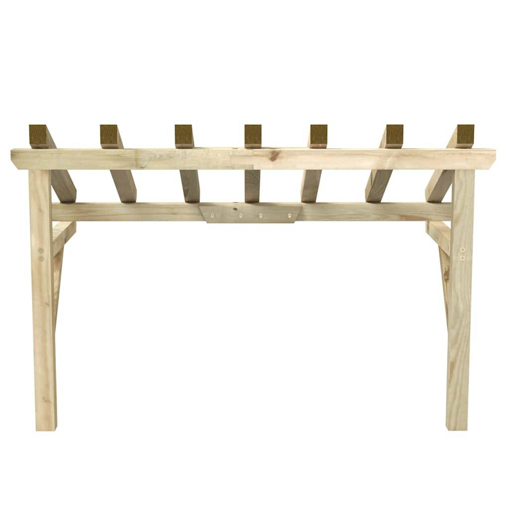 Vidaxl - Auvent de porte 200x100x100 cm Bois de pin solide vidaXL 49454 - Image 5