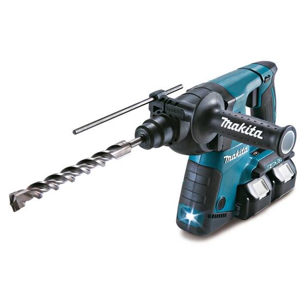 Perforateur-Burineur SDS+ 36V (2x18V) - 2.5J - MAKITA - avec 4 batteries 5Ah + 1 chargeur rapide + 2 MakPak + accessoires - DHR264PT4J - Image 3