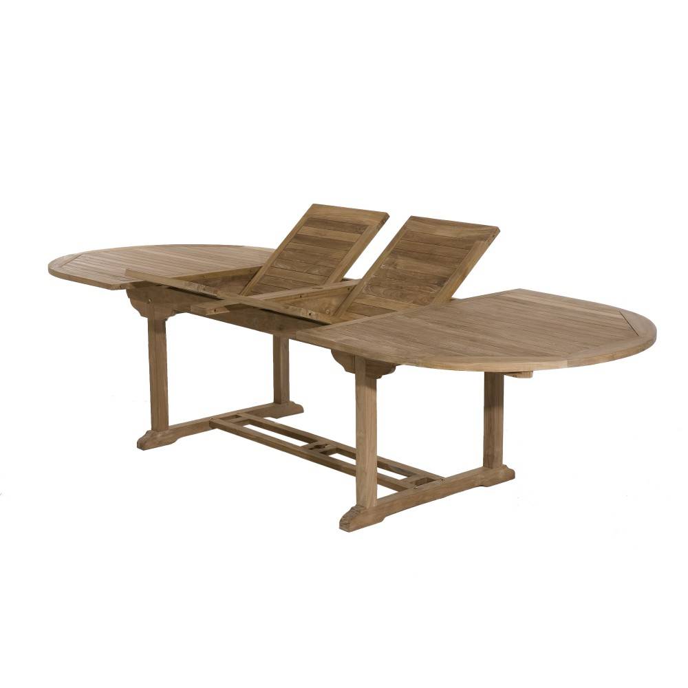 Macabane - FUN - Ensemble de jardin 10/12 pers. table / 8 chaises bois teck - Imagen 4