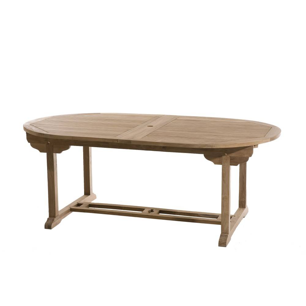 Macabane - FUN - Ensemble de jardin 10/12 pers. table / 8 chaises bois teck - Imagen 3