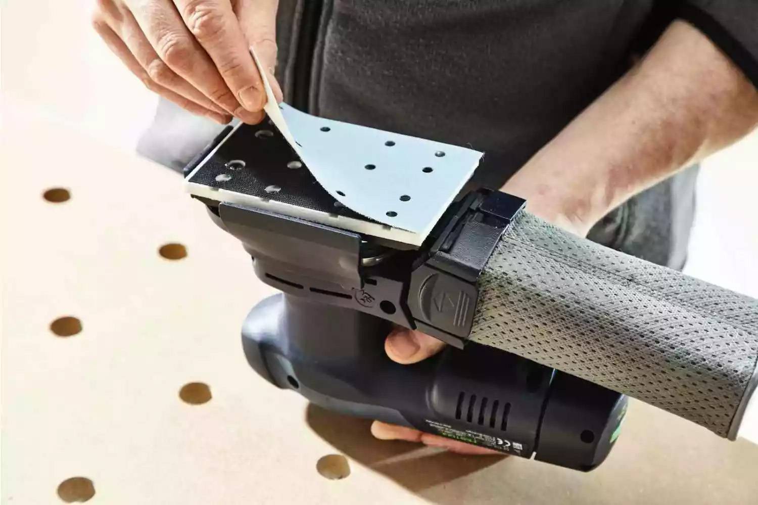 Festool - Set ponceuse vibrante hybride RTSC 400 3.0 I-SET - FESTOOL - avec 2 batteries 18V 3.0Ah - chargeur - accessoires - Systainer - 578133 - Imagen 4