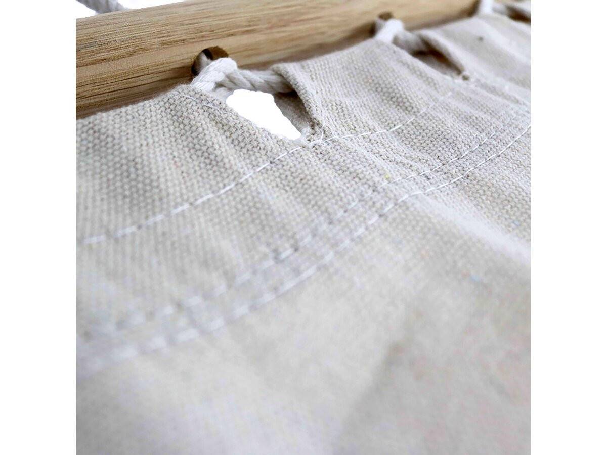 Hamac Bois Avec Toile En Coton "dallas" - 3 M - Ecru -habitat Et Jardin - Image 4