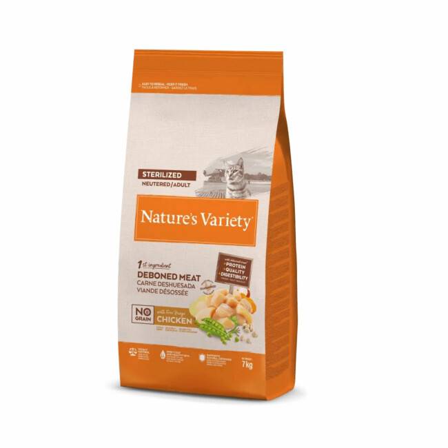 Nature's Variety NO Grain pour chat stérilisé - Poulet - 7 kg - Imagen 1