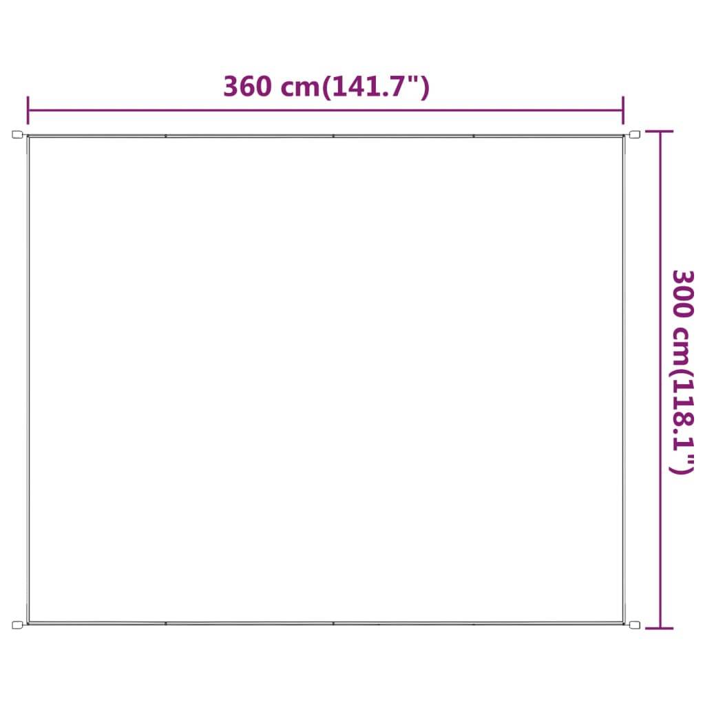 Helloshop26 - Auvent vertical 300x360 cm tissu oxford blanc - Imagen 5