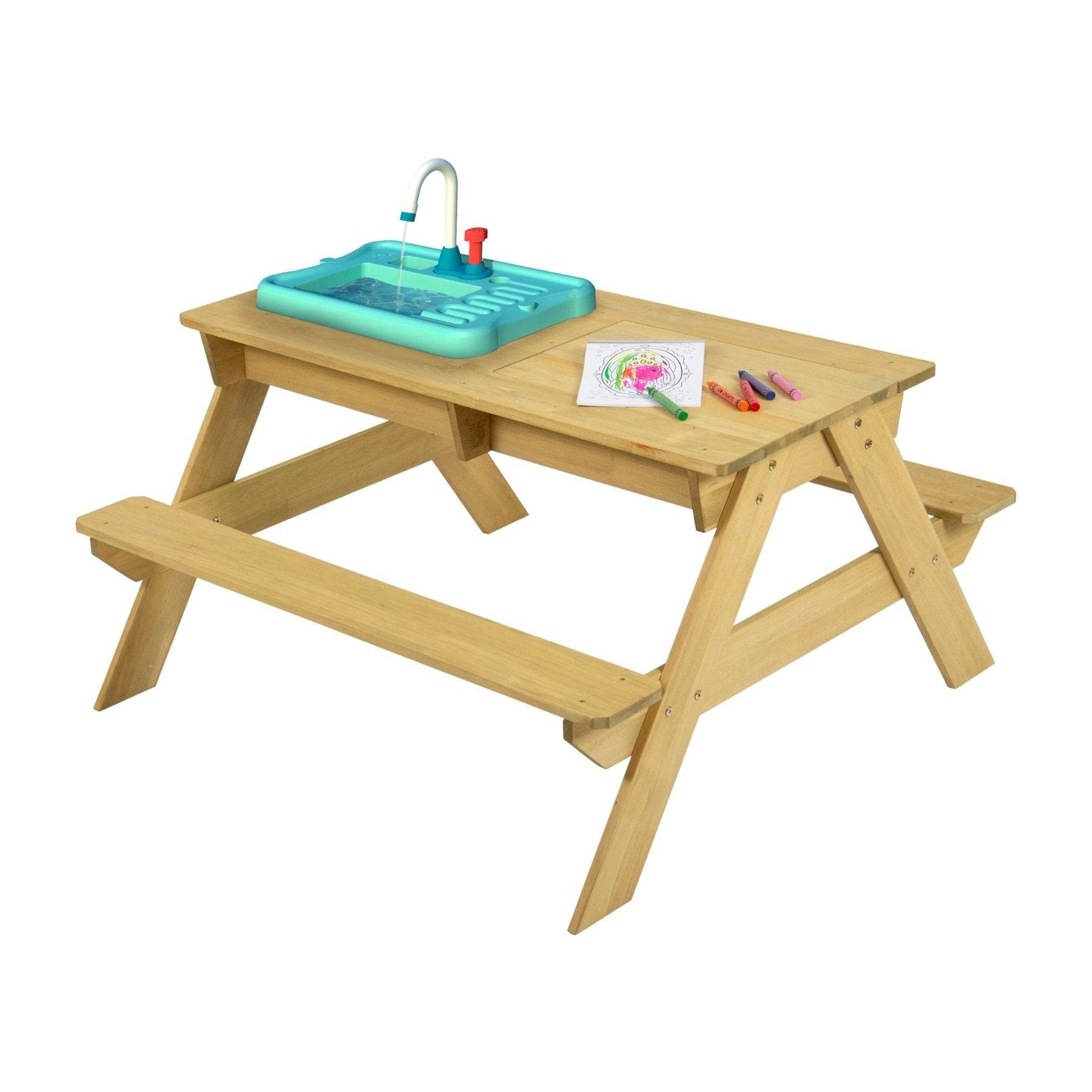 Tp Toys - Table pique-nique pour enfant EARLY FUN bois FSC® avec Splash & Play - Imagen 2