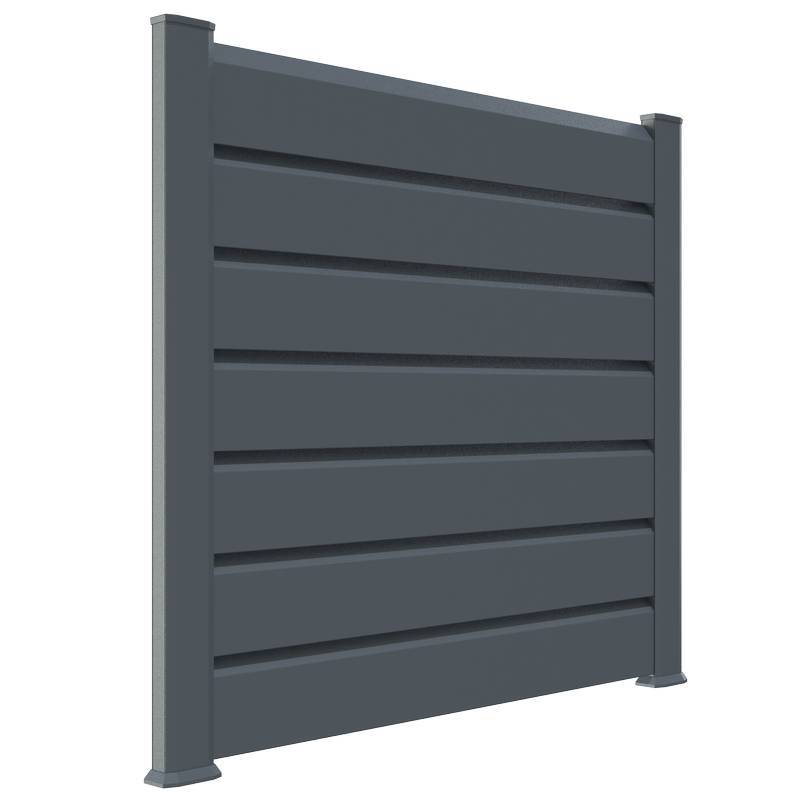 Closea - Kit cloture - Lame 16cm - PVC Gris - LG: 9m x H: 1m44 Closea - Image 1