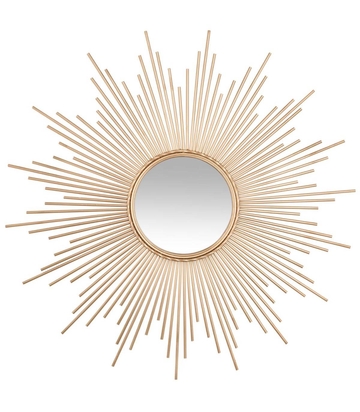 Grand Miroir soleil en Métal doré D 99 cm - Imagen 1