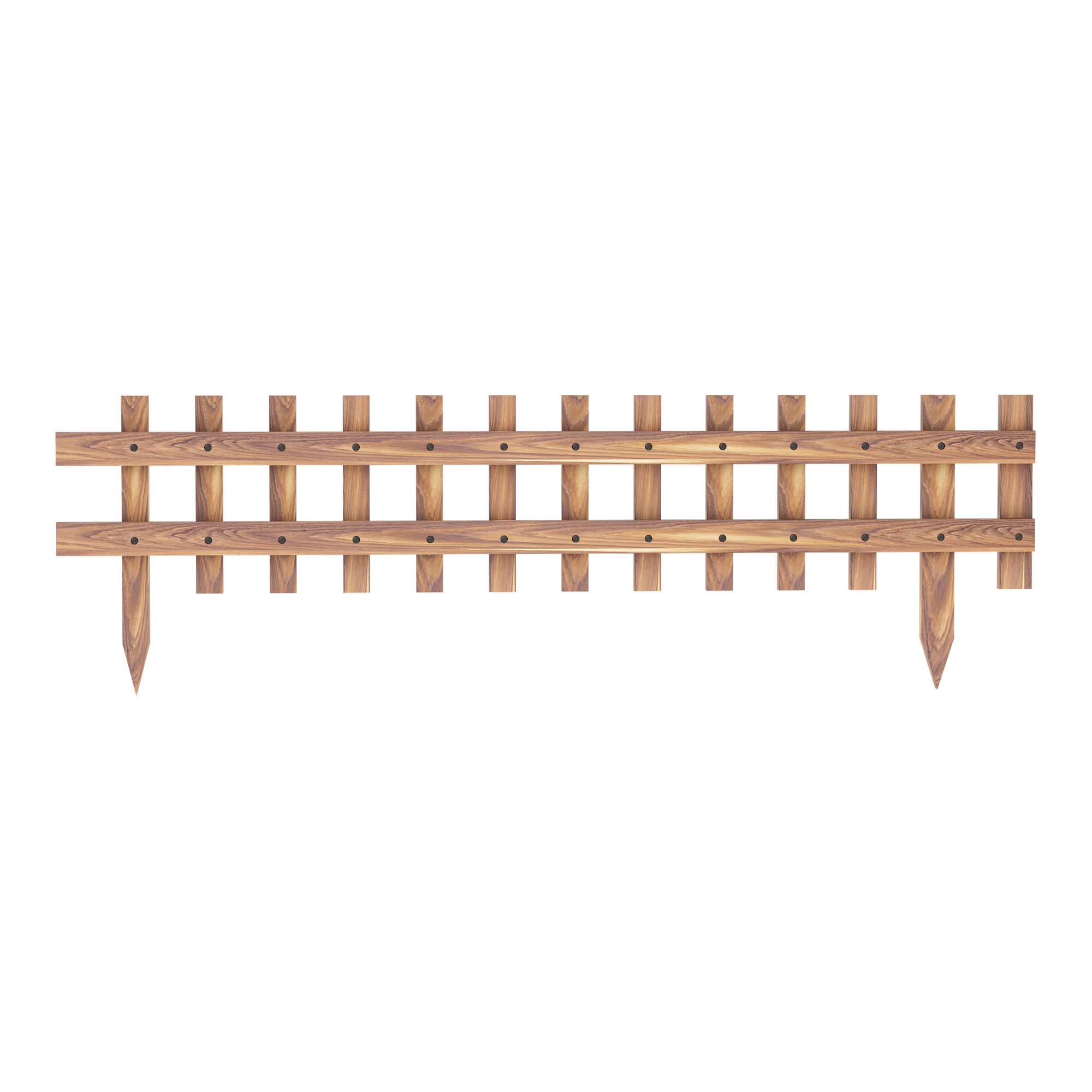 Set de 2 bordures de jardin Züschen en bois 117 x 40 cm [en.casa] - Imagen 4