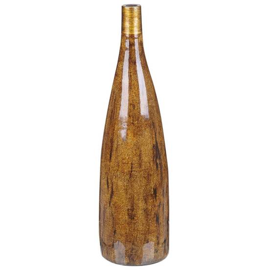Beliani - Vase à fleurs Terre cuite Marron BURGOS - 13x13x52- Beliani - Image 2