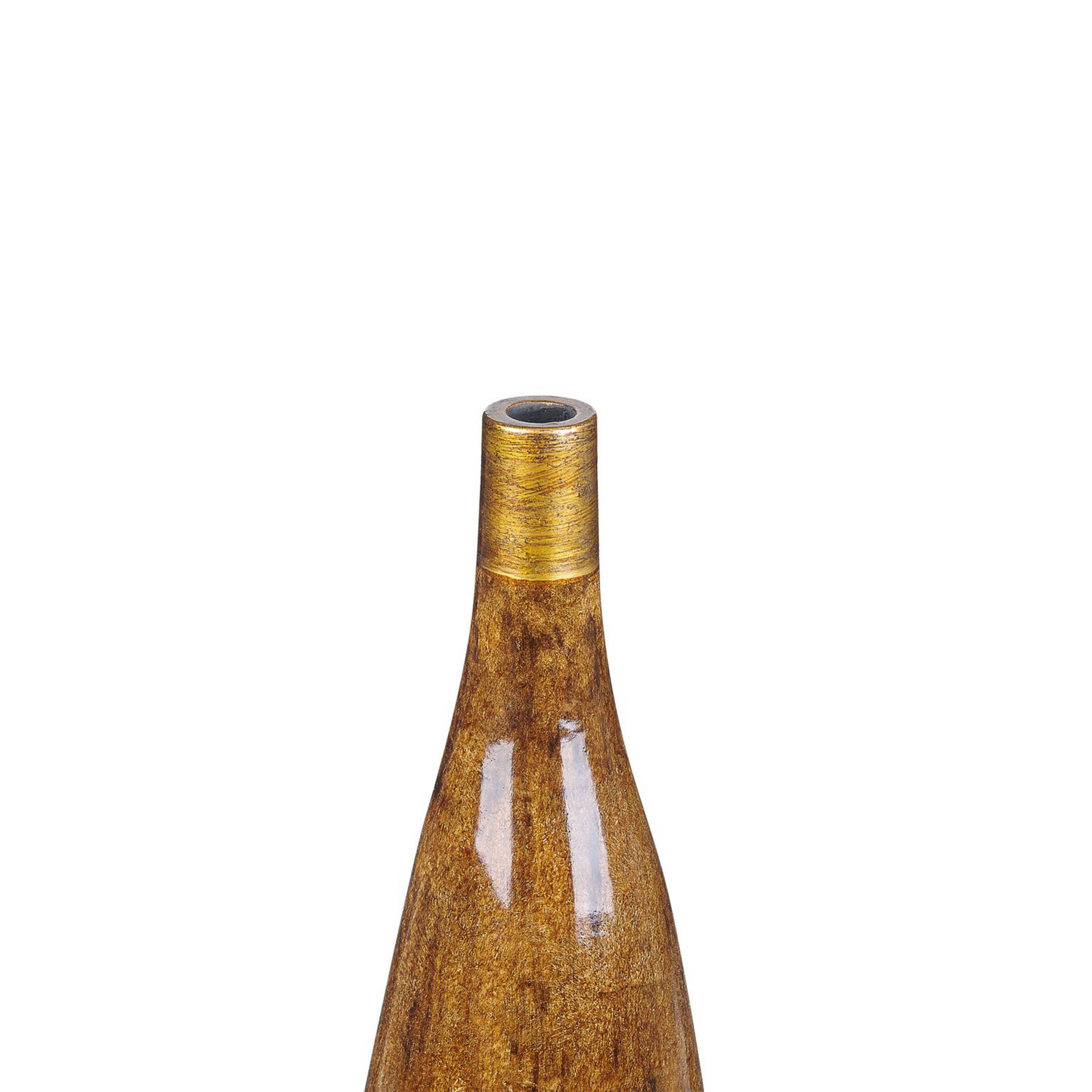 Beliani - Vase à fleurs Terre cuite Marron BURGOS - 13x13x52- Beliani - Image 5