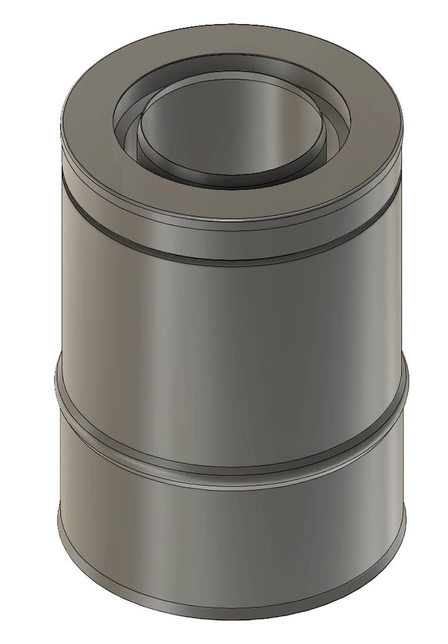 Adaptateur double paroi bas flexible isolé Ø130/190 mm