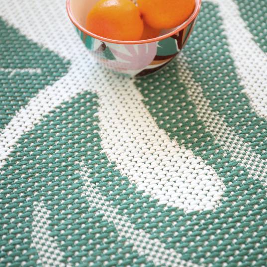 Decoweb - Tapis d'extérieur ou de salon - Green Tropical - Vert et écru - 120 x 170 cm - Decoweb - Imagen 6
