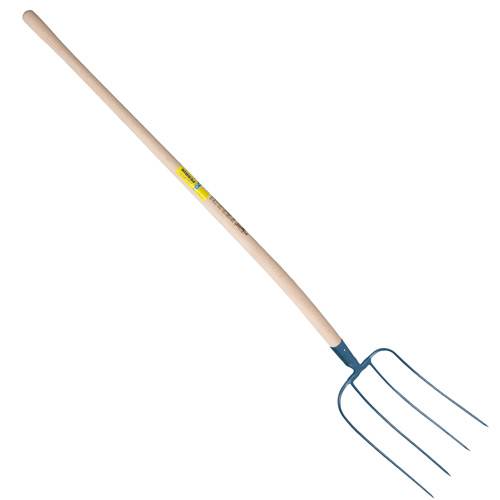 Outils Perrin - Fourche d'ecurie large 4 dents manche pomme Outils Perrin