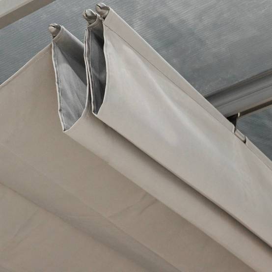 Hesperide - Toile de pergola "Belize" ardoise 2,95x2,92m pour pergola "Belize" 6x3.5m Hespéride - Image 1