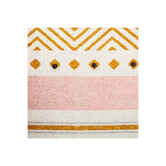Housse de Coussin "Rayure Perle" 40x40cm Multicolore - Image 4
