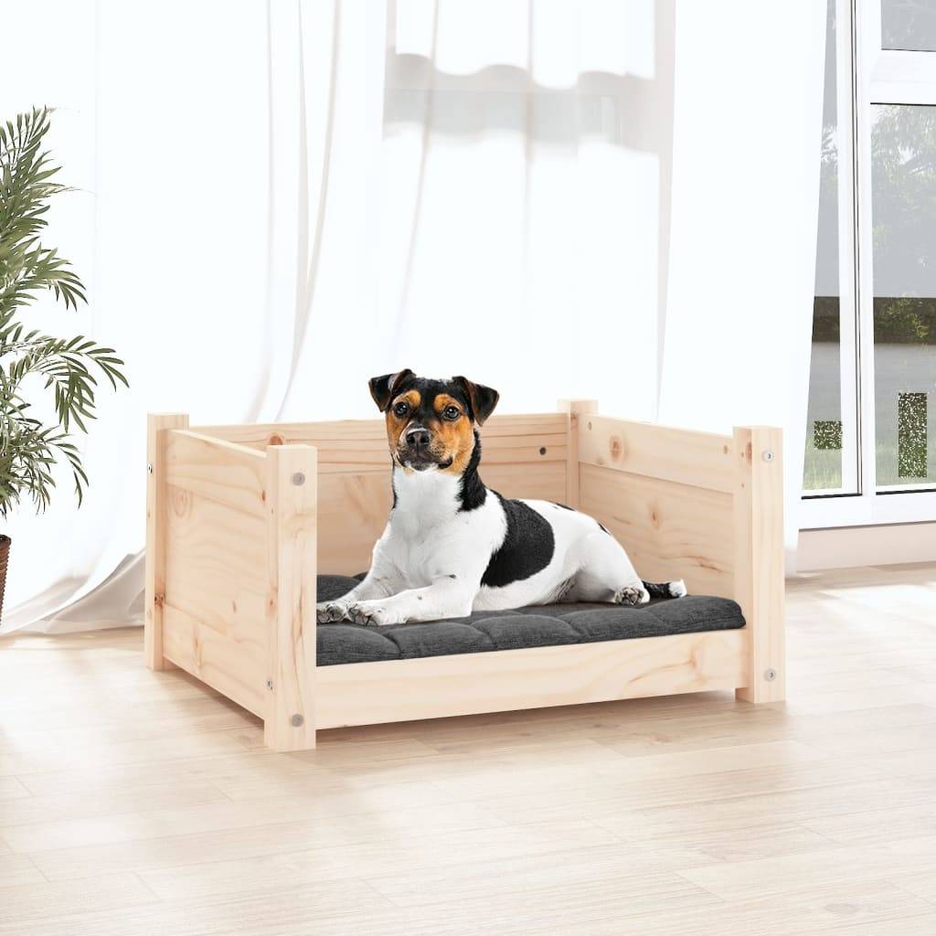 Vidaxl - Lit pour chien 55,5 x 45,5 x 28 cm Bois de pin massif vidaXL 821442 - Imagen 4