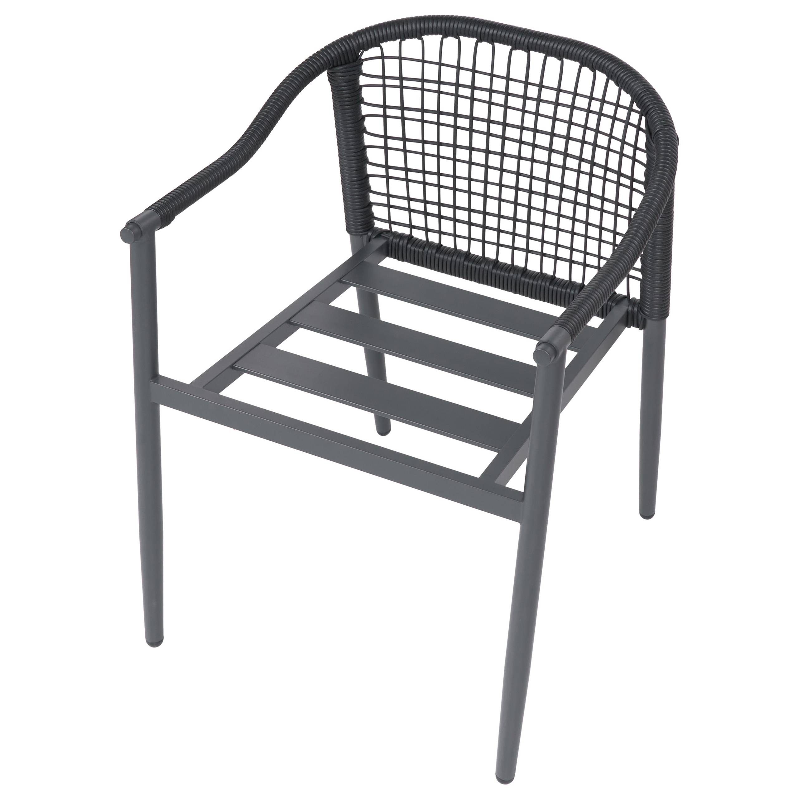 Chaise de jardin Aluminium Noir OZZERO - Beliani - Image 7
