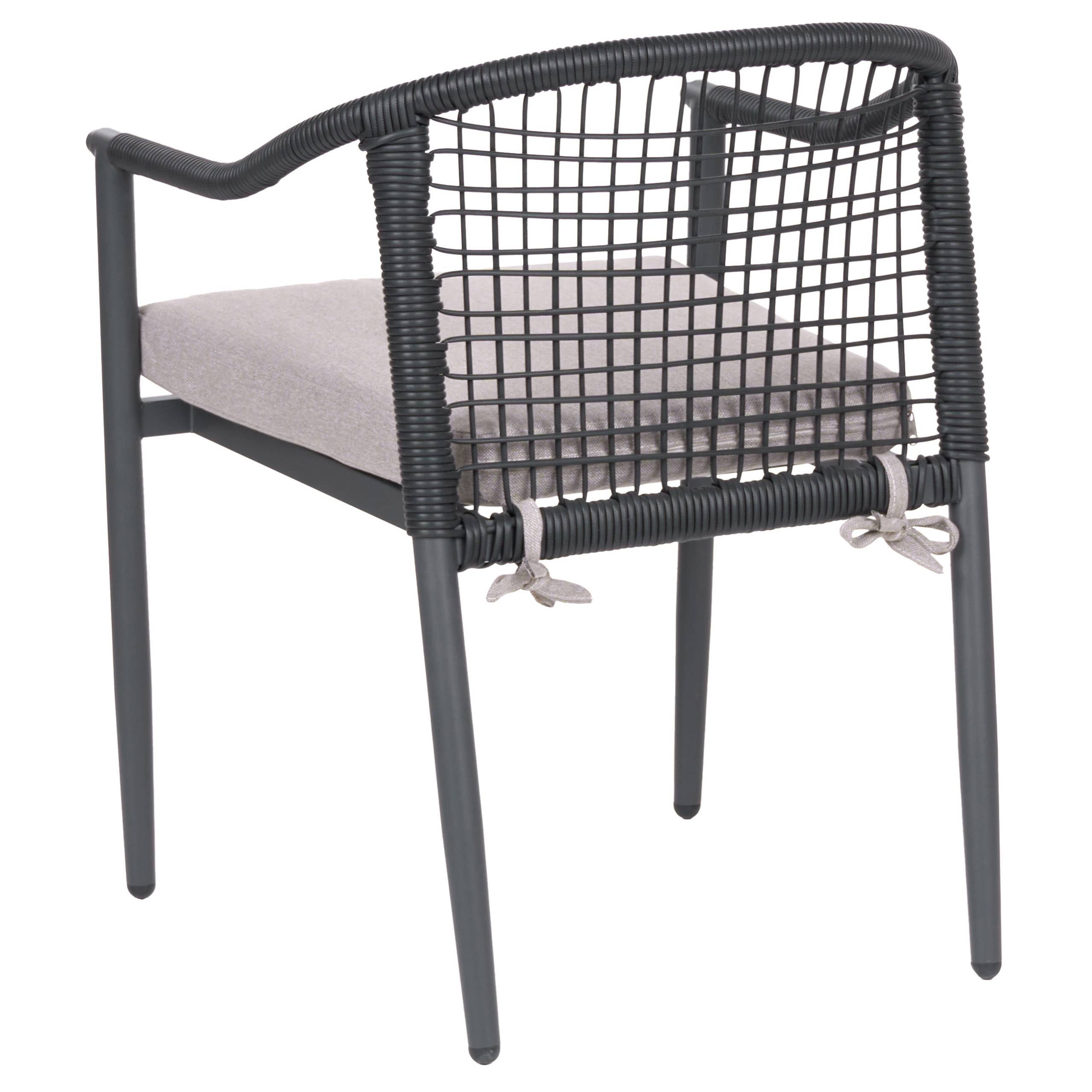 Chaise de jardin Aluminium Noir OZZERO - Beliani - Image 5