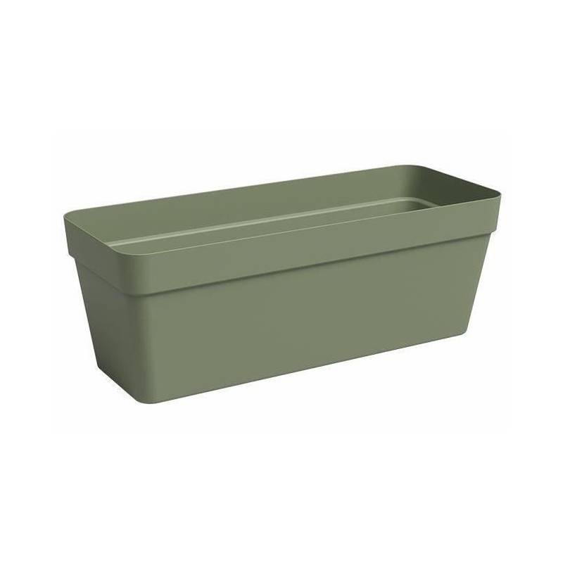 Jardiniere - Plastique - Vert Cendre� - Rectangulaire - L49,9 X P20 X H18,1cm - Artevasi - Image 1