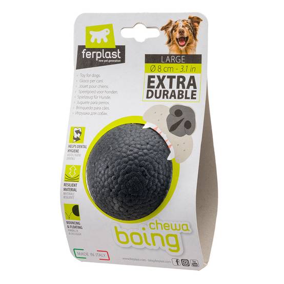 Ferplast - Ferplast Jouet Chien, Balle pour Chien, en Matériau Durable, Non Toxique, Résistante aux Morsures, pour l'Hygiene Dentaire, Rebondissant et Flottant, - Imagen 6