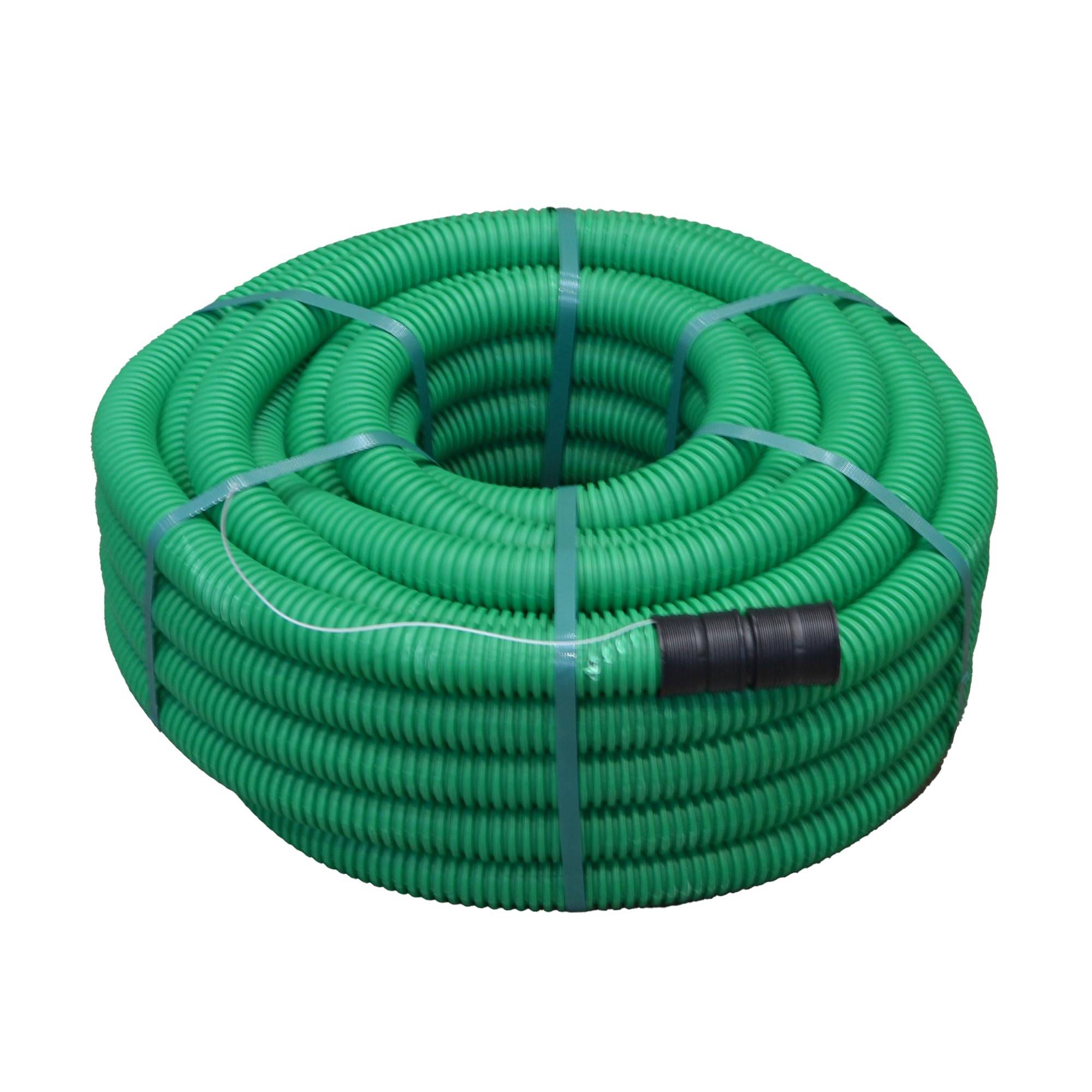 Jardibric - Gaine annelées Jardibric PE Polyéthylène Vert Pour Câbles Téléphonique Ø 40 mm x 25 mètres - Image 2
