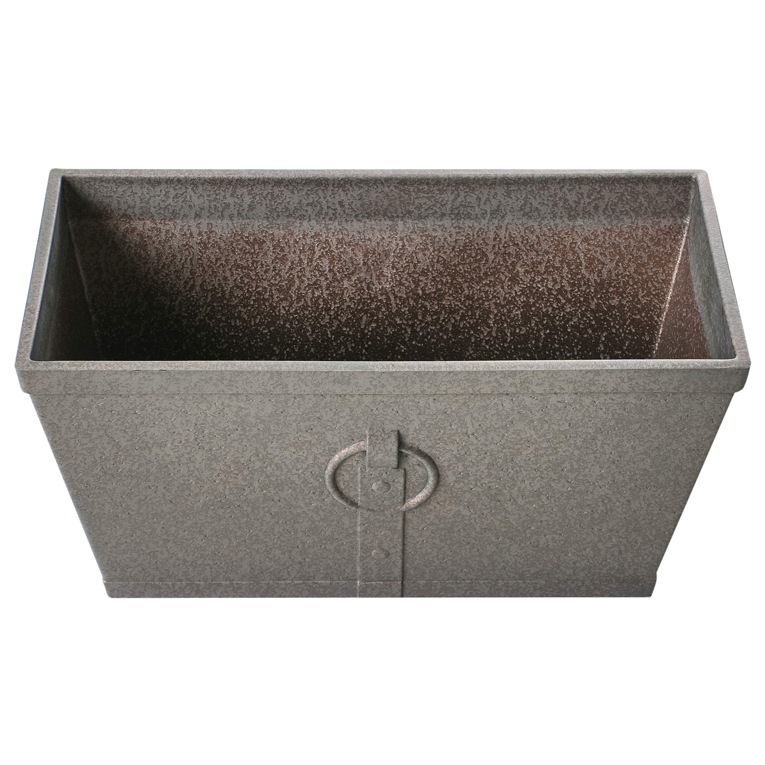 Cache-pot d'extérieur Fibre d'argile Gris PORIA - Beliani - Image 5
