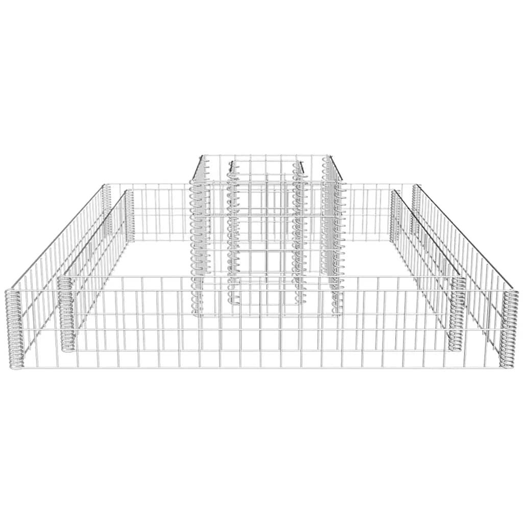 Jardinière en gabion Acier galvanisé 120 x 120 x 20 cm - PANGIVO - Image 5