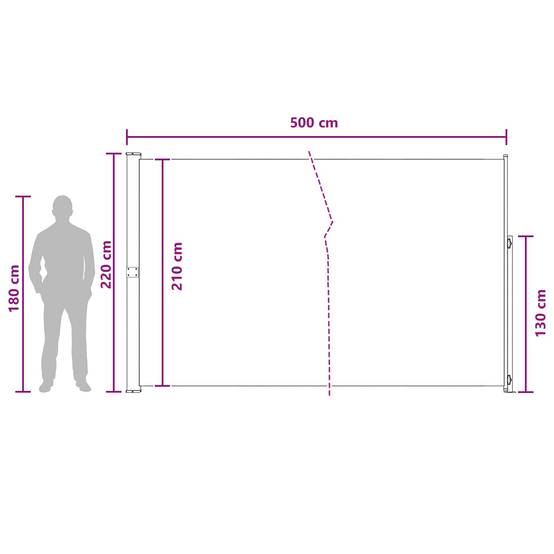 Store latéral rétractable polyester et acier, Poids:9.65kg - PANGIVO - Image 7