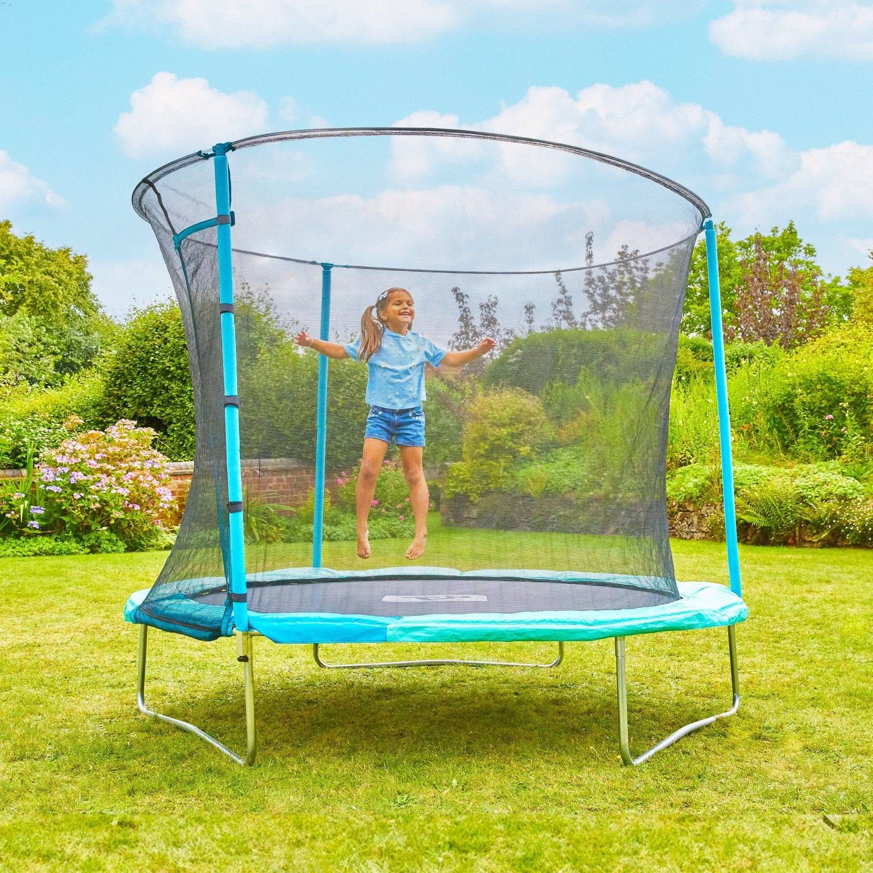 Tp Toys - Trampoline rond D244 cm avec ouverture igloo - Imagen 1