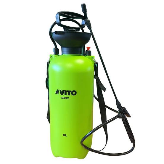 Pulvérisateur de Jardin 8L + Lance 60cm poignée tuyau 1.20m - Pulvérisateur à main Spray et Jet VITO - Imagen 6