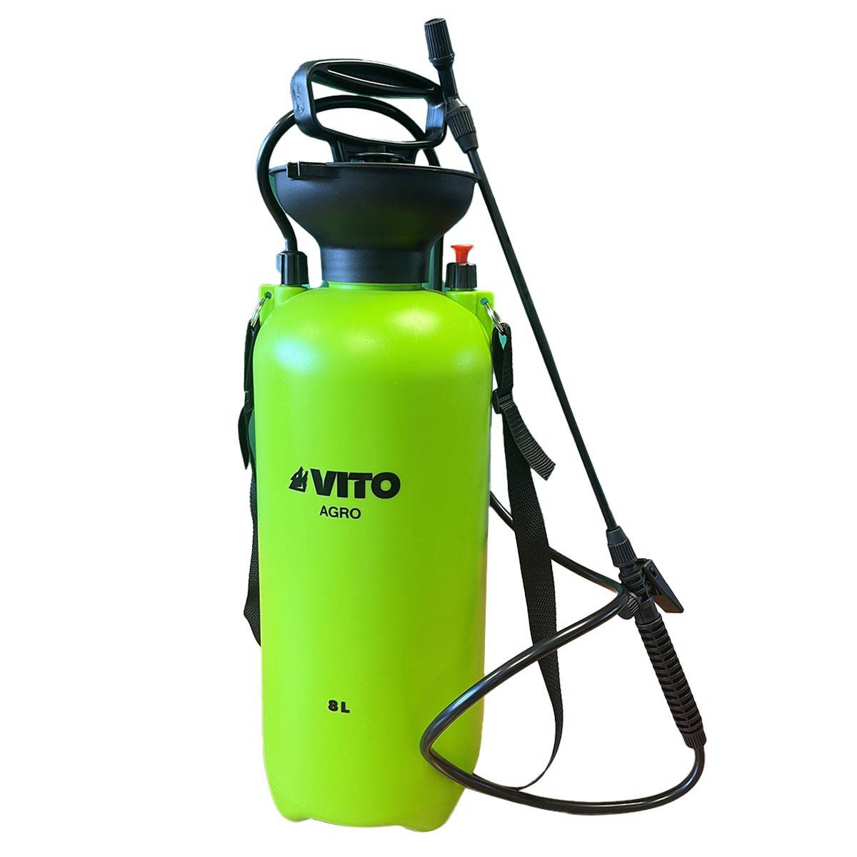 Pulvérisateur de Jardin 8L + Lance 60cm poignée tuyau 1.20m - Pulvérisateur à main Spray et Jet VITO - Imagen 6
