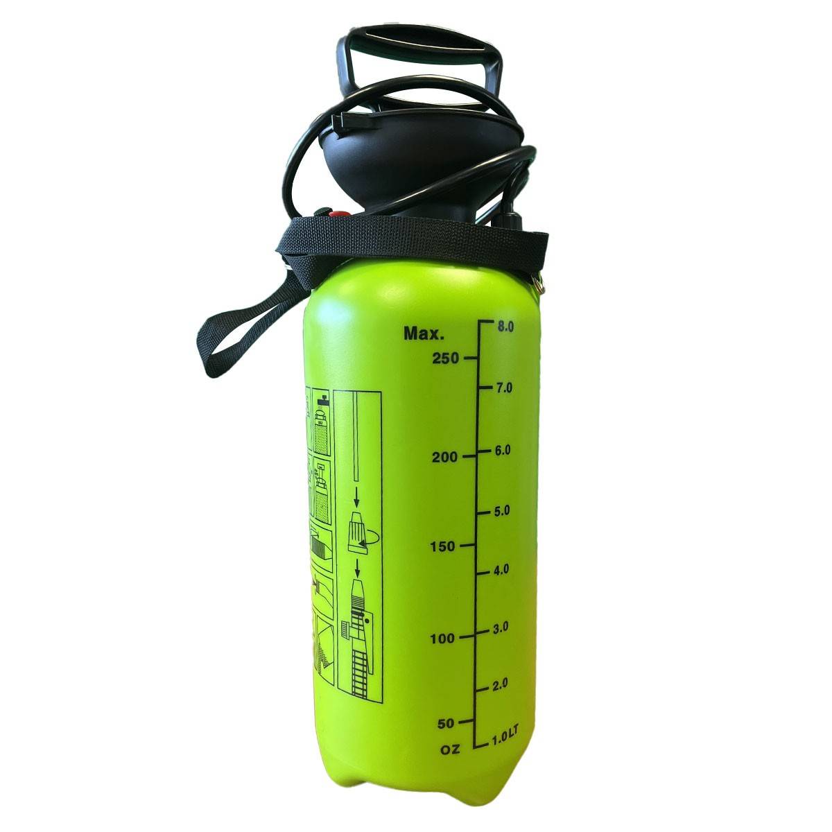 Pulvérisateur de Jardin 8L + Lance 60cm poignée tuyau 1.20m - Pulvérisateur à main Spray et Jet VITO - Imagen 2