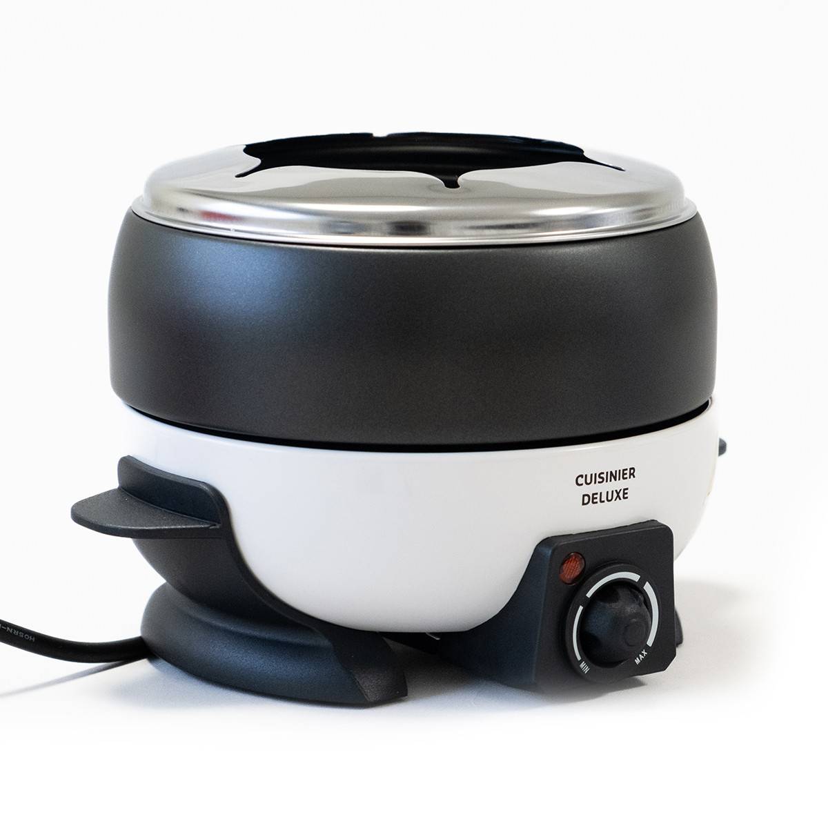 Appareil à fondue électrique 6 pers.800W Cuve 2L Anti-adhésif + 6 Fourchettes Inox Cuisinier DELUXE - Imagen 2