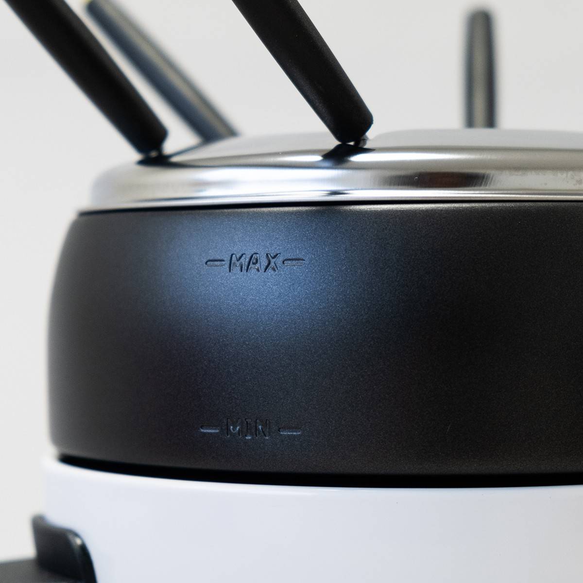 Appareil à fondue électrique 6 pers.800W Cuve 2L Anti-adhésif + 6 Fourchettes Inox Cuisinier DELUXE - Imagen 4