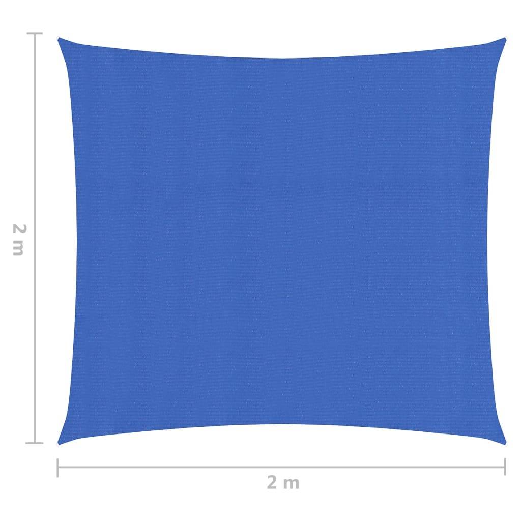 Helloshop26 - Voile toile d'ombrage parasol 160 g/m² PEHD 2 x 2 m bleu - Imagen 6