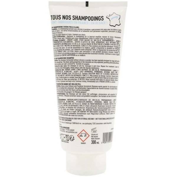 Champú - VETOCANIS - BIO000488 - Perro pelo claro - 300 ml - Aclarador - Imagen 2