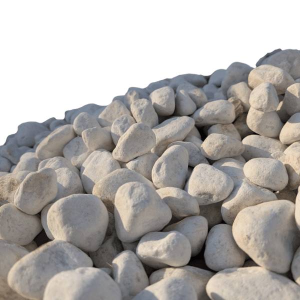 Galet marbre blanc 40/60 mm – Big Bag +/- 400 kg – 2,5 m² - Image 2