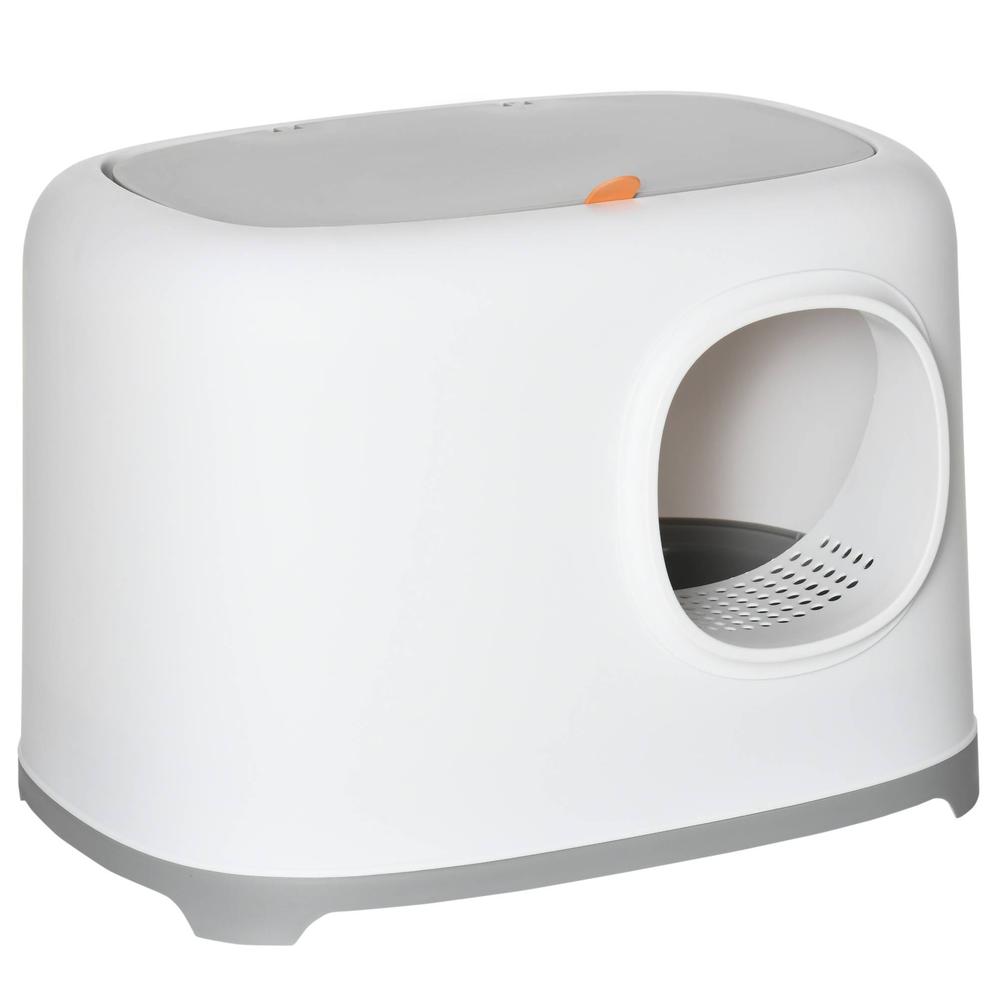 ComfortXL - Maison de toilette chat Plastique Pour intérieur Litière fermée avec pelle Blanc - ComfortXL Outdoor Living