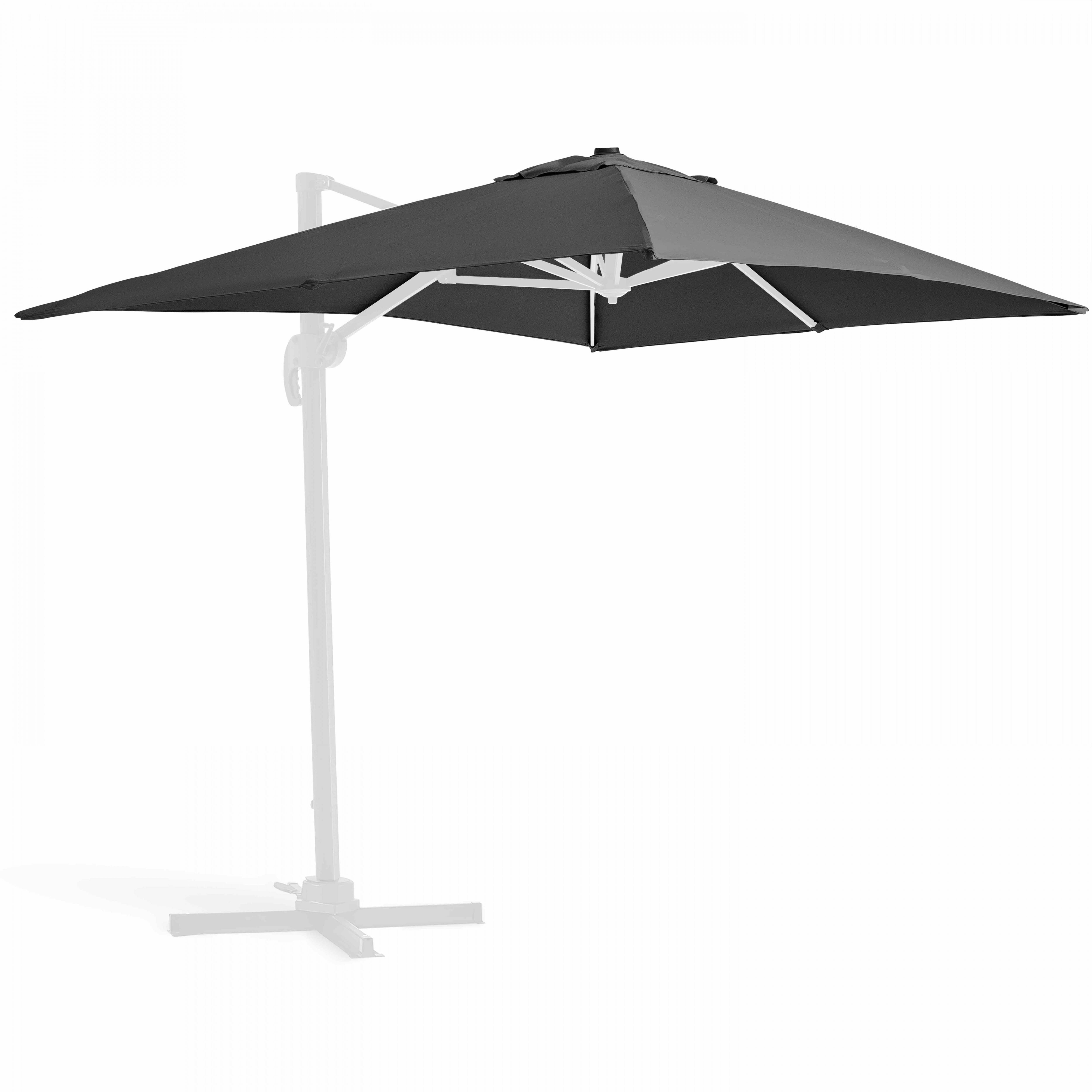 Oviala - Toile pour parasol déporté 2x3m anthracite Amalya - Oviala - Imagen 1
