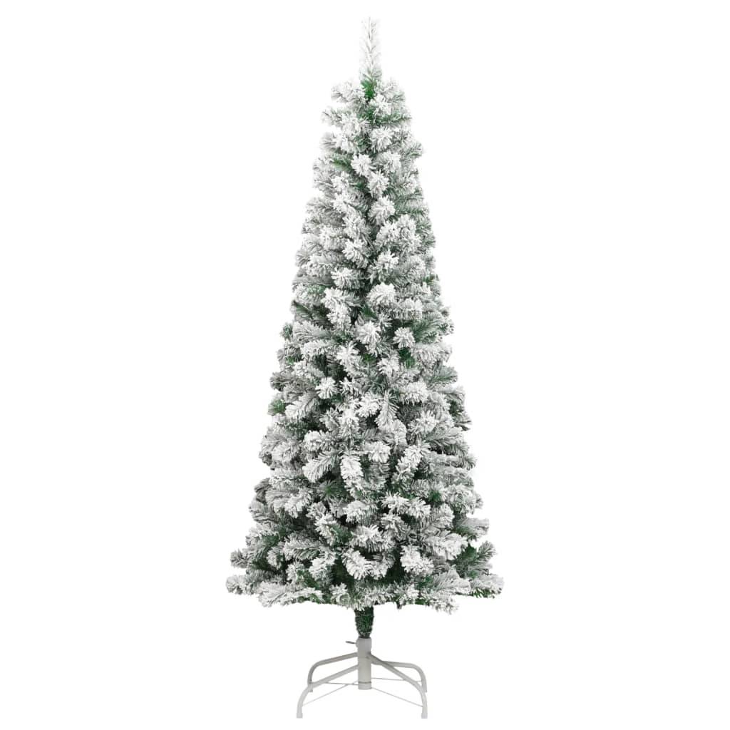 Sapin de Noël | Arbre de Noël artificiel à charnières avec neige floquée 210 cm Maison Chic - Image 1