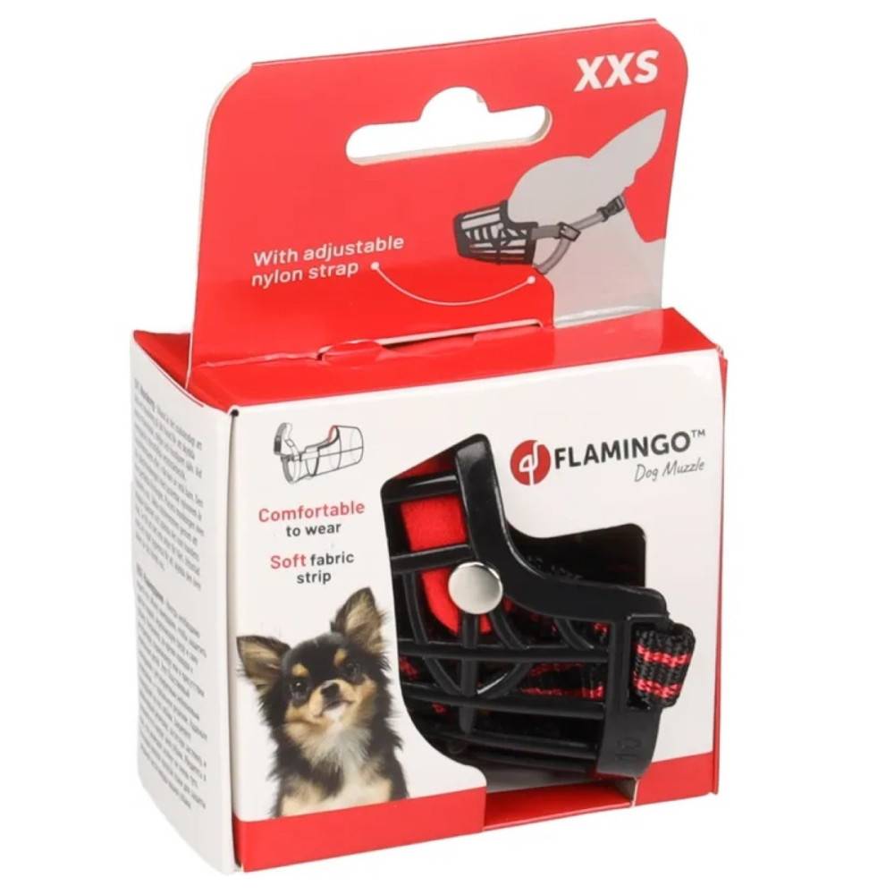 Flamingo - Muselière 27-34 cm SILAS XXS noir  pour petit chien. - Imagen 1
