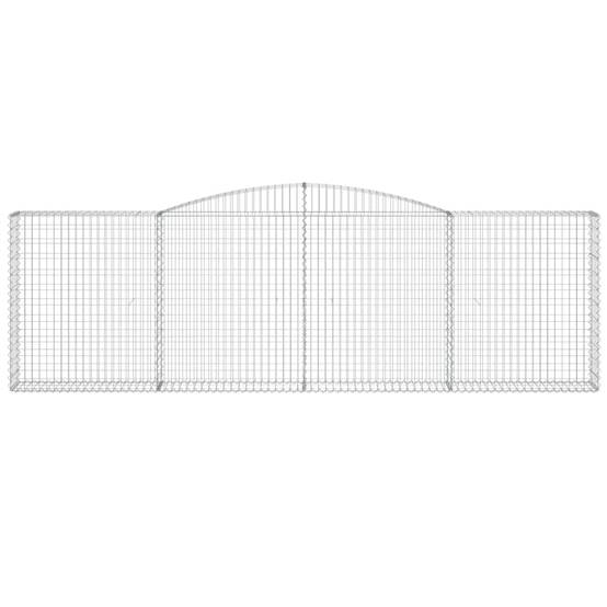 Vidaxl - Paniers à gabions arqués 8 pcs 400x30x120/140 cm Fer galvanisé vidaXL 3146885 - Image 5
