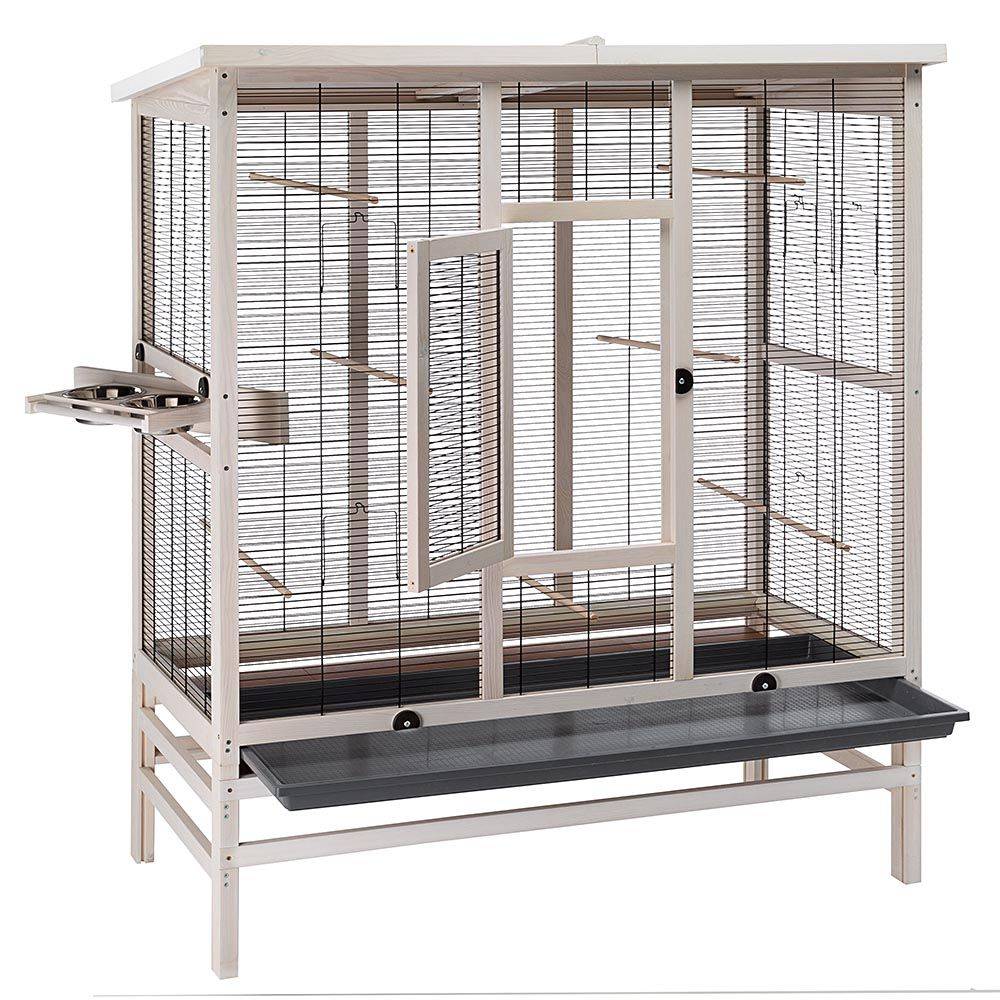 Ferplast - Volière pour Oiseaux en Bois FSC WILMA LARGE, Cage pour Canaris Perruches, Accessoires inclus - Imagen 4