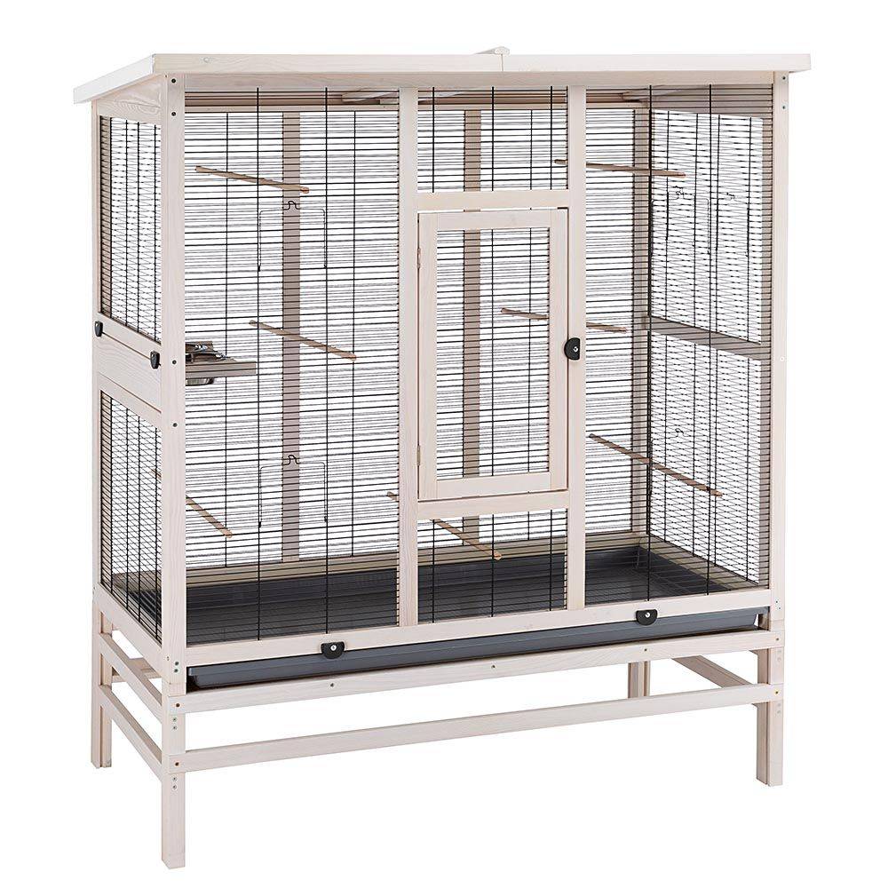 Ferplast - Volière pour Oiseaux en Bois FSC WILMA LARGE, Cage pour Canaris Perruches, Accessoires inclus - Imagen 1