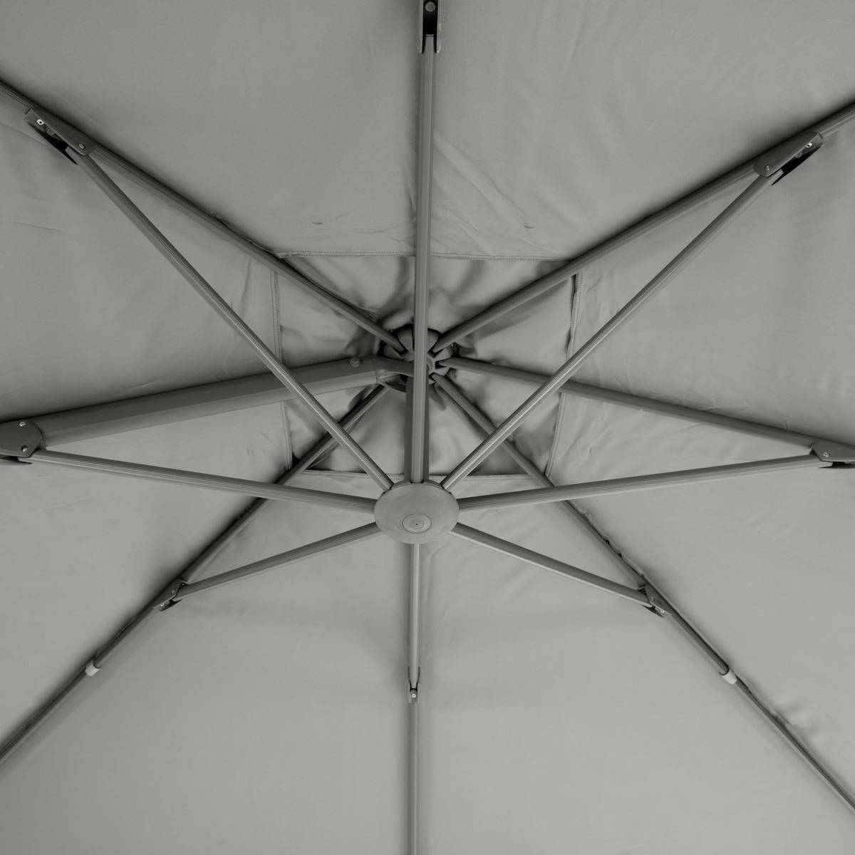 Hesperide - Parasol déporté rectangulaire inclinable "Elea" ardoise 4x3m en aluminium Hespéride - Imagen 2