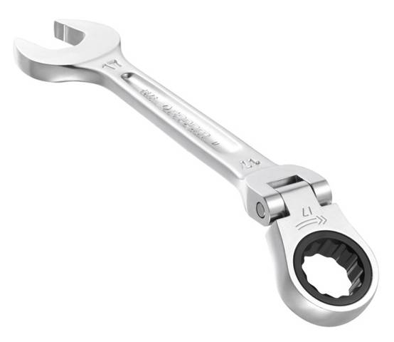 Clé mixte à cliquet articulée métrique diamètre 9mm longueur 132mm - FACOM - 467BF.9 - Image 2