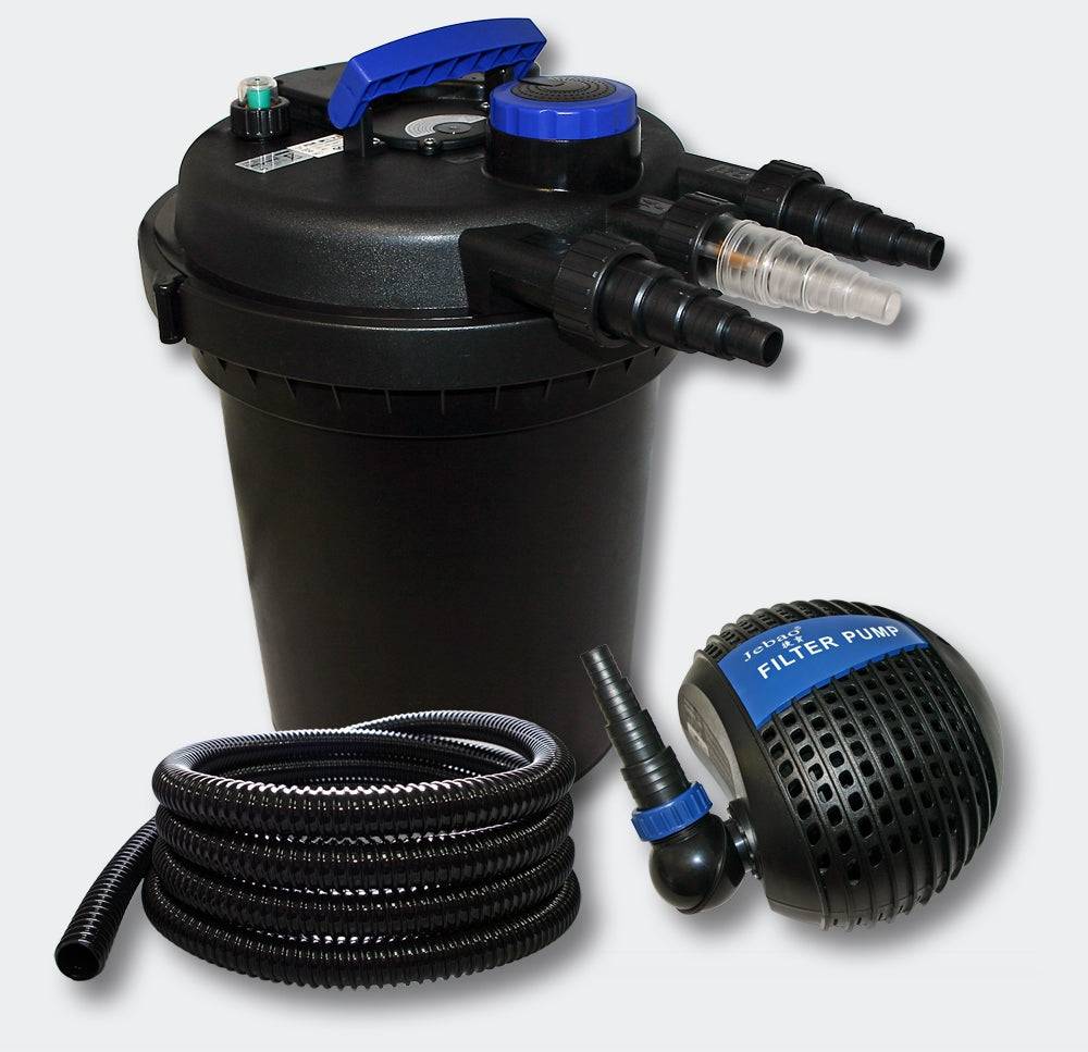 Helloshop26 - Kit de Filtration à Pression 10000l 11 Watts UVC Stérilisateur Pompe Tuyau