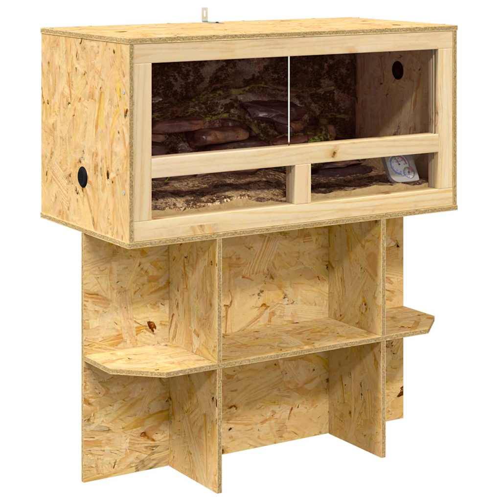 Vidaxl - Terrarium Marron 80 x 40 x 90 cm OSB vidaXL 3397893 - Image 4